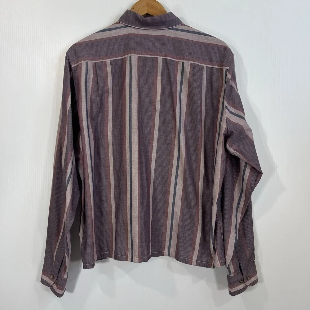 Urban Renewal Remade Clean Finish Button-Down Shirt S/M Stripe Long Sleeve‎ NEW
